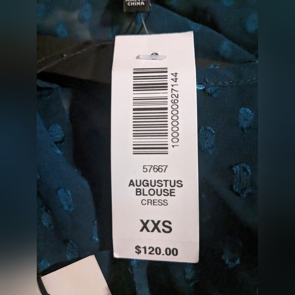 Aritzia Babaton Augustus Blouse Colour Cress Size XXS - Picture 6 of 6